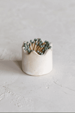 Ceramic matchstick holder